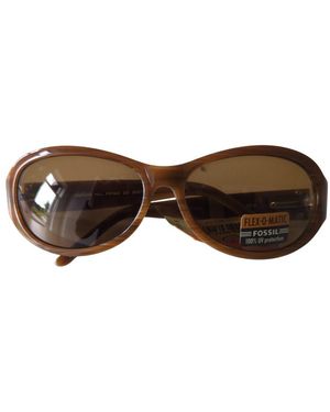Fossil Sonnenbrille Kunststoff Braun 58/15/120 - Schwarz
