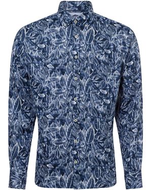 Fynch-Hatton Outdoorhemd - Blau