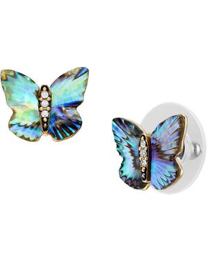 Fossil Paar Ohrstecker Schmuck Edelstahl Ohrringe Sutton Schmetterling - Blau