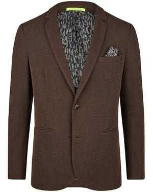 CALAMAR 2-Tone Sakko - Braun