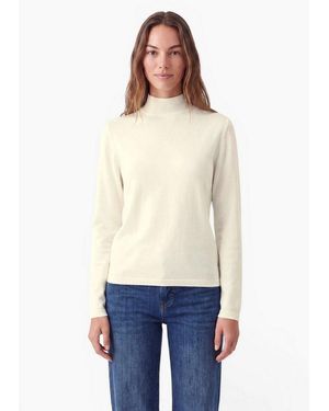 STREET ONE STUDIO Rollkragenpullover Mit Turtleneck - Weiß