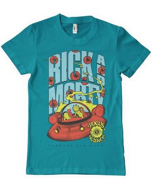 Rick And Morty Focus On Science T-Shirt - Blau