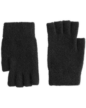 Next Strickhandschuhe Fingerlose Handschuhe (1-St) - Schwarz