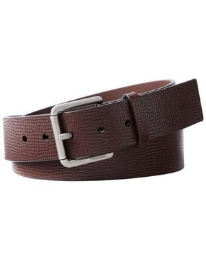 Calvin Klein Ledergürtel Casual Roller Buckle 40Mm Regular Fit Und Größenverstellbar - Braun