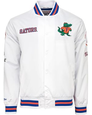 Mitchell & Ness Collegejacke City Collection Satin University Florida - Weiß