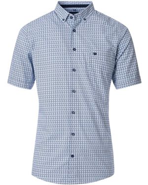 Redmond Langarmhemd 251075999 comfort fitButton-Down - Blau