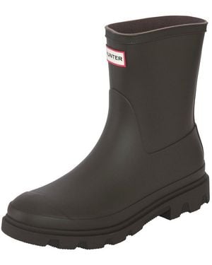 HUNTER Downpour Short Boot Gummistiefel Wasserdicht - Schwarz