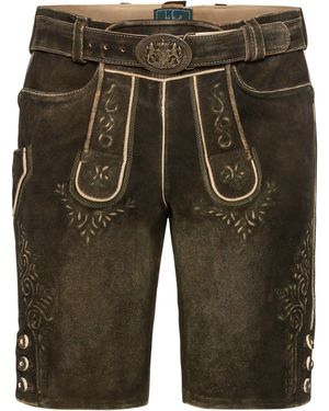 Luis Steindl Trachtenhose Kurze Lederhose - Grün