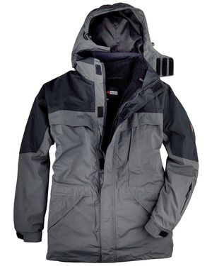 marc & mark & Marc&Mark 3-in-1 Funktionsjacke XXL anthrazit-schwarz