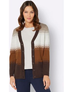 Sieh an! Strickjacke - Weiß