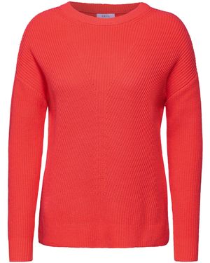Cecil Strickpullover Strukturpullover - Rot