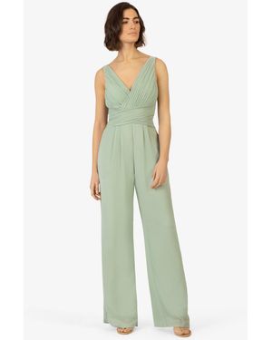 Apart Jumpsuit aus edlem Chiffon - Grün