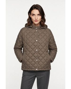 Cinque Steppjacke Ciphil Mit Abnehmbarer Kapuze, Oversize Fit, Leicht Wärmend - Braun