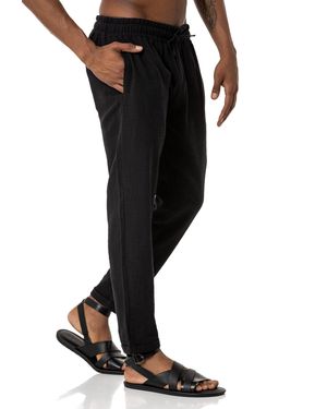 Redbridge Stoffhose mit elastischem Bund - Schwarz