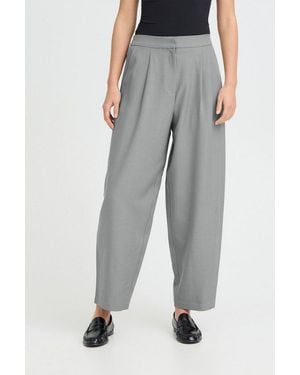 Ichi Stoffhose Hose Ihfava - Grau
