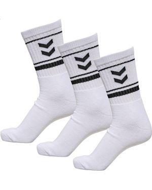 Hummel Sportsocken hmlSTRIPE Crew weiss/schwarz - Weiß