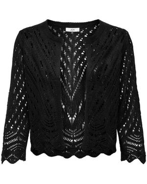 Only & Sons Ajourstrickjacke - Schwarz