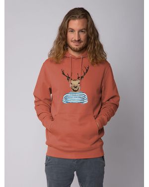 wat? Apparel Wat? Apparel Hoodie Hirsch - Orange