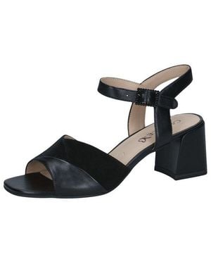 Caprice Cap Antishokk, Cap Memotion Aus Leder Trapezabsatz Sandalette Cap Antishokk - Schwarz