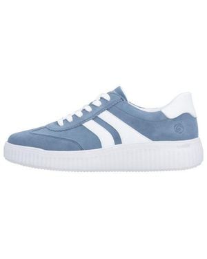 Remonte D3E00 Damen Sneaker Turnschuhe, Sportschuhe, Freizeitschuhe, Halbschuhe, Schnürschuhe - Blau