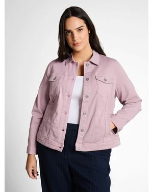 Tom Tailor Jeansjacke mit Knopfleiste - Pink