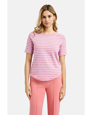 Smith & Soul Sweater mit offenen Kanten - Rot