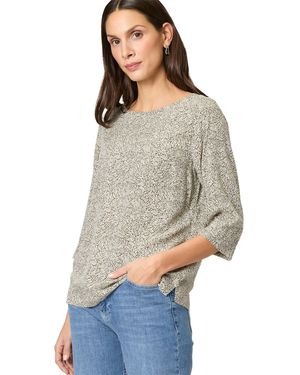 Zero Klassische Bluse mit Dreiviertelarm - Grau