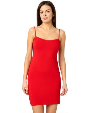 Merry Style Unterkleid kurz Viskose MS10-203 (1-tlg) verstellbare Träger - Rot