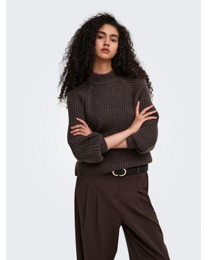 ONLY Strickpullover Onlkalibu L/S Pullover Knt Noos Kunstfaser, Regular Fit - Schwarz