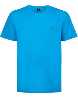 Petrol Industries Men T-Shirt SS Dark Aqua - Blau