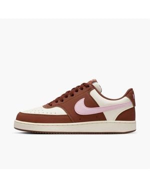 Nike W Court Vision Low P Nbk Sneaker Inspiriert Vom Design Des Nike Air Force - Schwarz