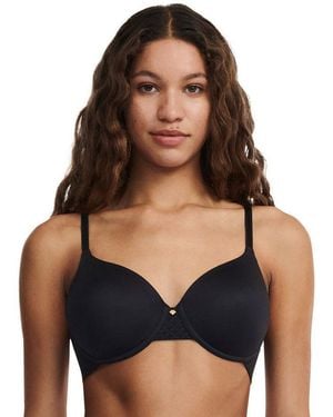 Chantelle T-Shirt-Bh Norah Chic Tüll, Blickdichtes Gewebe - Blau