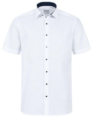 Eterna Kurzarmhemd Modern Fit, 100 Baumwolle Bügelfrei - Schwarz