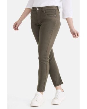 STOOKER WOMEN 5-Pocket-Jeans Milano Denim Thermo Magic Shape Fit Jeans Casual Clean Wash Denim Jeans Thermo Effekt Für Damen - Grau