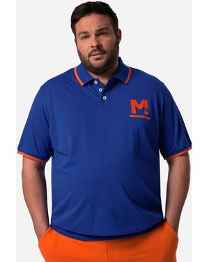 Men Plus Plus Men+ Poloshirt Halbarm Bauchfit bis 8 XL - Blau