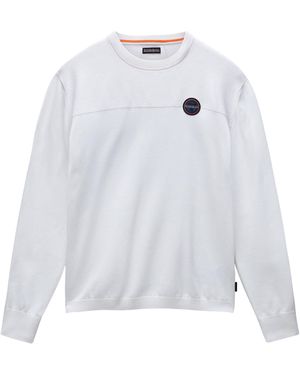 Napapijri Strickpullover DERRI C (1-tlg) - Weiß