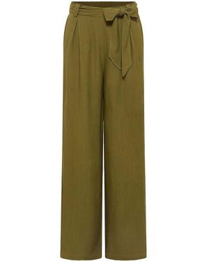 Tranquillo Stoffhose -Hose mit Bindeschleife - Grün