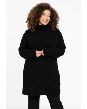 Yoek Longpullover Pullover Große Größen - Schwarz