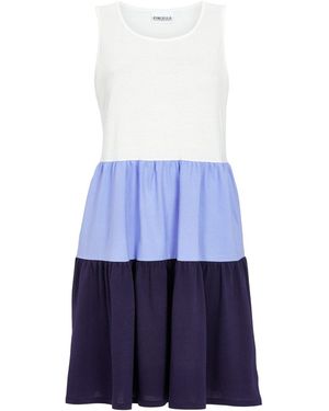 Ringella Sommerkleid im Color-Blocking - Weiß