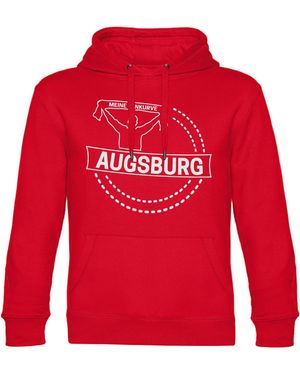 multifanshop Kapuzensweatshirt Augsburg - Rot