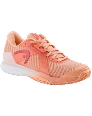Head Sprint Pro 4.0 Clay/Sandplatz 2025 Coral/Weiss Damen Tennisschuh - Pink