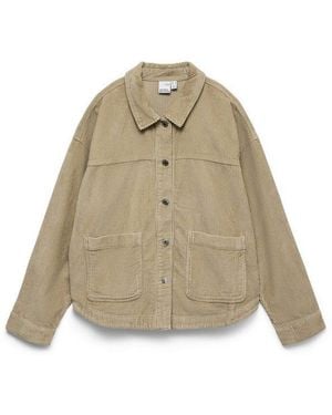 Vero Moda Langjacke Vmjamie Ls Corduroy Shacket Mix Noo - Natur