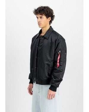 Alpha Industries Bomberjacke Coach Logo Jacket - Schwarz