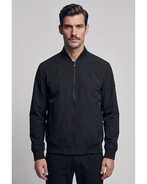 BOSS Blouson Ze Push 4-Wege-Stretchmaterial, Relaxed Fit - Blau