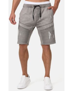 INDICODE Jeansshorts Ernest - Weiß