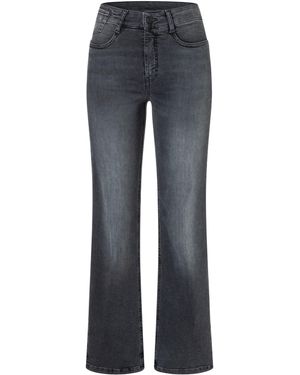 M·a·c JEANS LAURA jeans Figurformender Flared Fit mit Bootcut-Silhouette. - Blau
