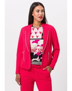 Tuzzi Jackenblazer mit Reißverschluss - Rot
