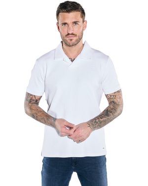 emilio adani Poloshirt Polo-Shirt strukturiert - Weiß