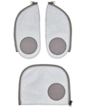 ergobag Schulranzen Zip-Set Reflektierend Silver Reflective Zubehör - Grau