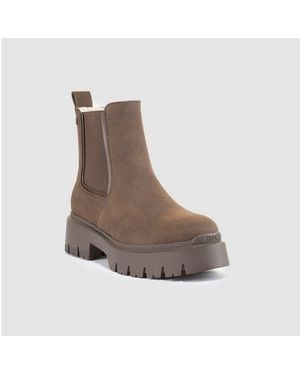 Esprit Millie Chelseaboots Stiefelette, Ankleboots Mit Warmfutter - Braun